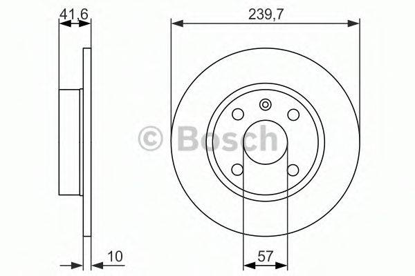 BOSCH 0986479903 Тормозной диск