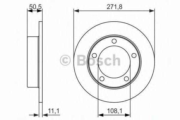 BOSCH 0986479904 Тормозной диск