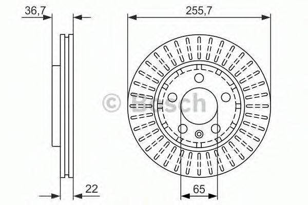 BOSCH 0986479912 Тормозной диск