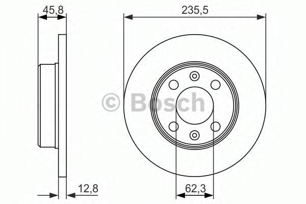 BOSCH 0986479913 Тормозной диск