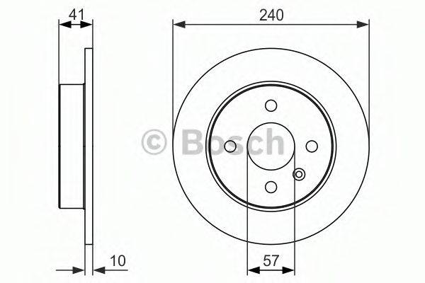 BOSCH 0986479918 Тормозной диск