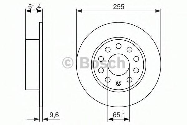 BOSCH 0986479941 Тормозной диск