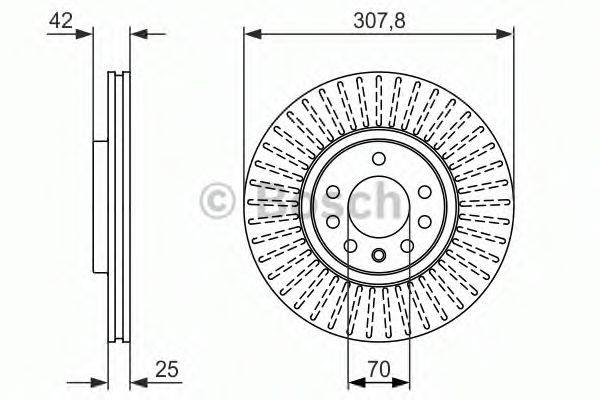 BOSCH 0986479947 Тормозной диск