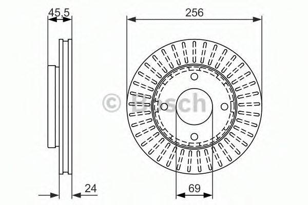 BOSCH 0986479958 Тормозной диск