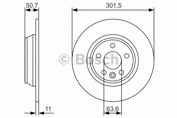 BOSCH 0986479973 Тормозной диск