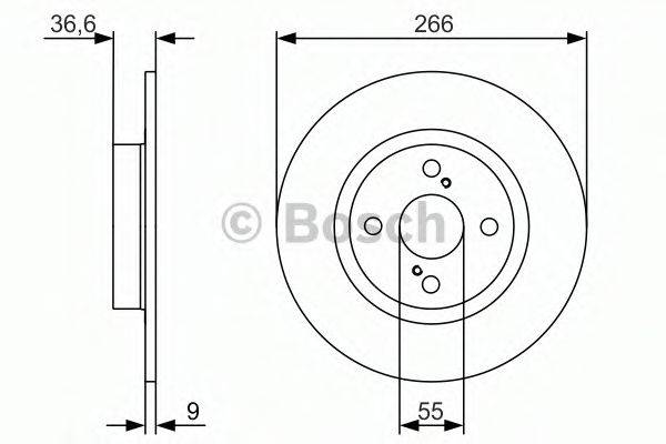 BOSCH 0986479977 Тормозной диск