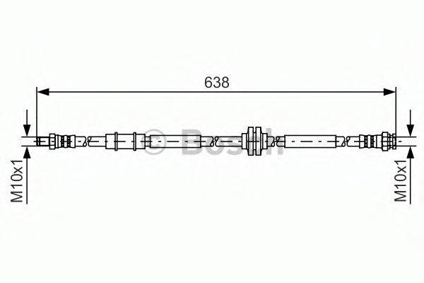 BOSCH 1987481399 Тормозной шланг