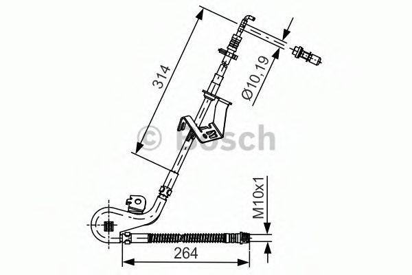 BOSCH 1987481428 Тормозной шланг