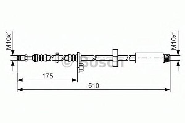 BOSCH 1987481453 Тормозной шланг