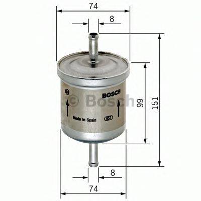 BOSCH 0450905201 Топливный фильтр