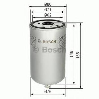 BOSCH 1457434447 Топливный фильтр