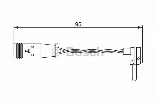 BOSCH 1987473070 Сигнализатор, износ тормозных колодок