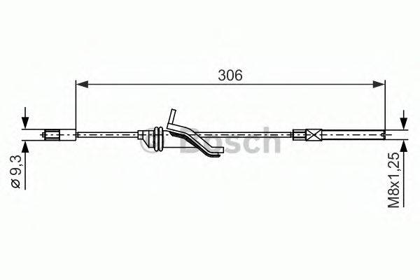 BOSCH 1987482369 Трос, стояночная тормозная система