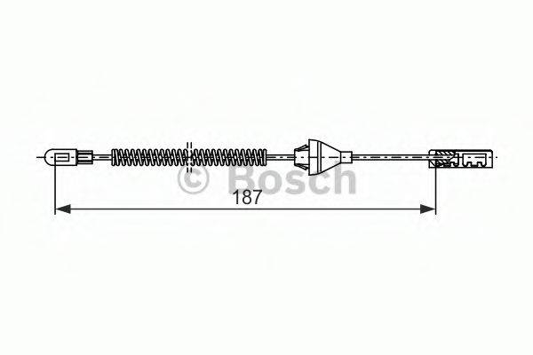 BOSCH 1987482382 Трос, стояночная тормозная система