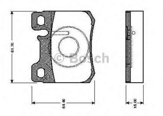 BOSCH 0986TB2085 Комплект тормозных колодок, дисковый тормоз