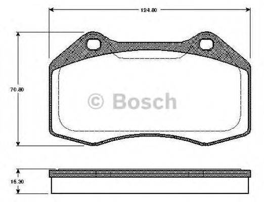 BOSCH 0986TB2885 Комплект тормозных колодок, дисковый тормоз