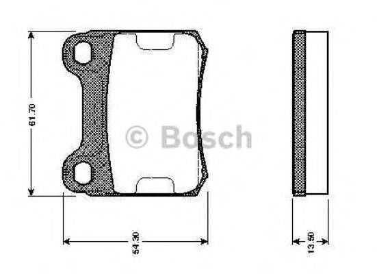 BOSCH 0986TB2084 Комплект тормозных колодок, дисковый тормоз