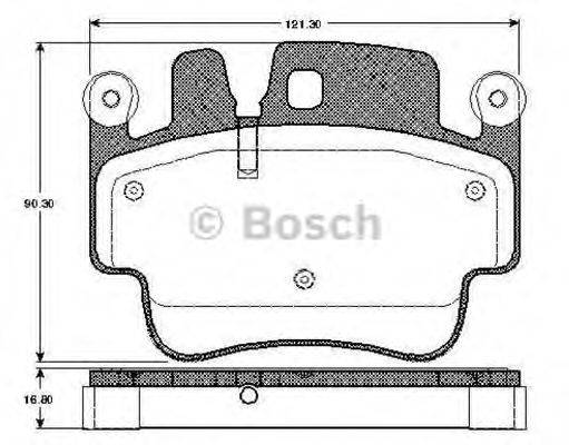 BOSCH 0986TB2854 Комплект тормозных колодок, дисковый тормоз