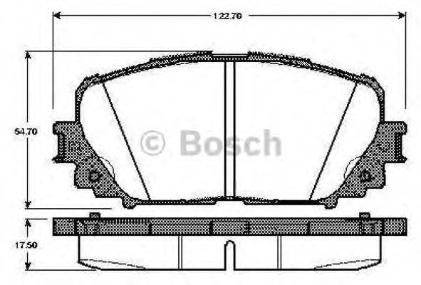 BOSCH 0986TB3006 Комплект тормозных колодок, дисковый тормоз