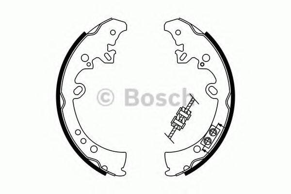 BOSCH 0986487787 Комплект тормозных колодок