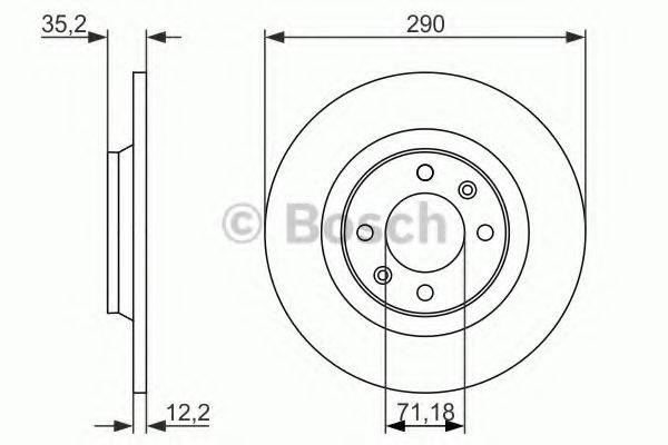 BOSCH 0986479118 Тормозной диск