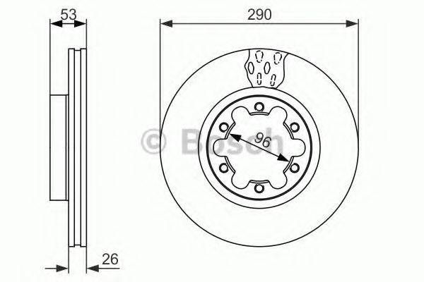 BOSCH 0986479141 Тормозной диск