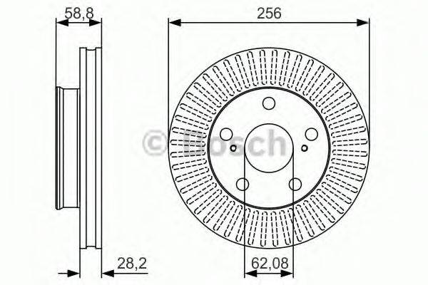 BOSCH 0986479152 Тормозной диск