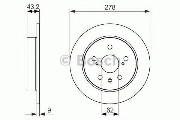 BOSCH 0986479047 Тормозной диск