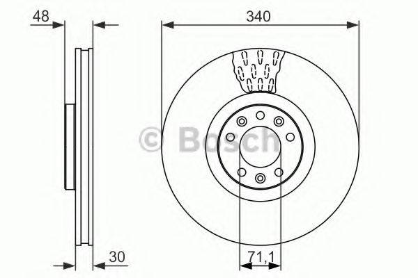 BOSCH 0986479092 Тормозной диск