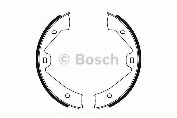 BOSCH 0986487755 Комплект тормозных колодок, стояночная тормозная система