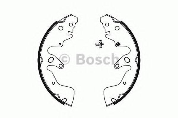 BOSCH 0986487756 Комплект тормозных колодок