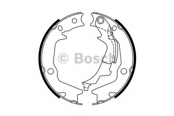 BOSCH 0986487768 Комплект тормозных колодок, стояночная тормозная система