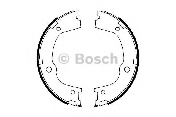 BOSCH 0986487776 Комплект тормозных колодок, стояночная тормозная система