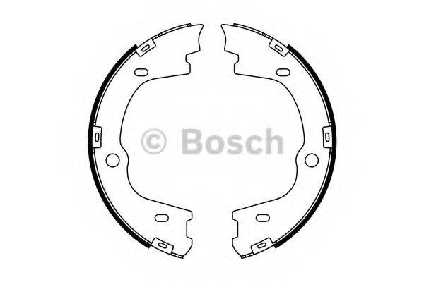 BOSCH 0986487778 Комплект тормозных колодок, стояночная тормозная система