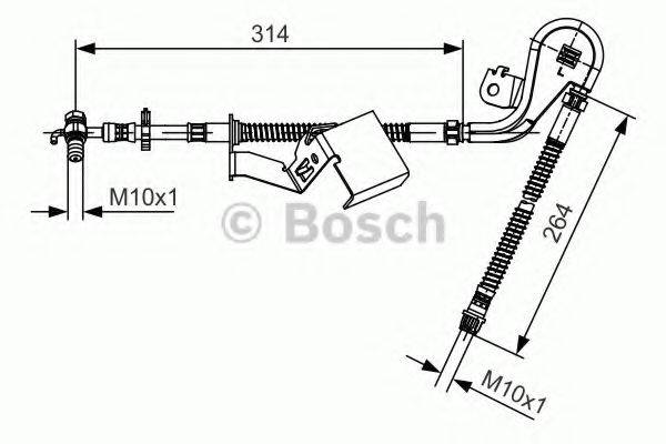 BOSCH 1987481470 Тормозной шланг