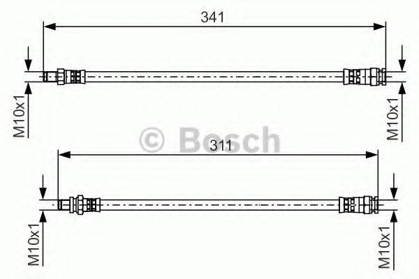 BOSCH 1987481525 Тормозной шланг