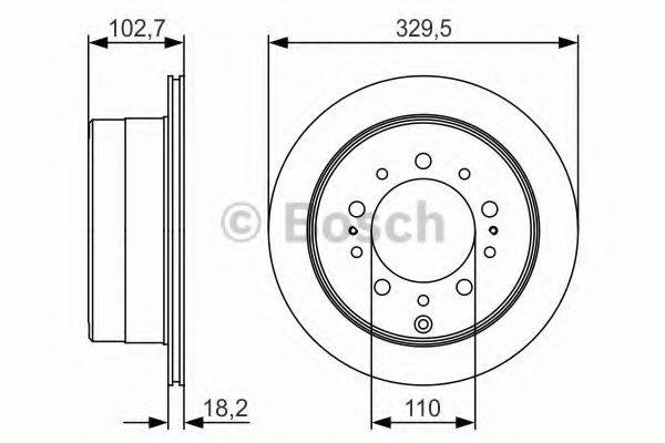 BOSCH 0986479R15 Тормозной диск