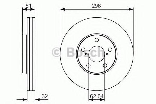 BOSCH 0986479R20 Тормозной диск