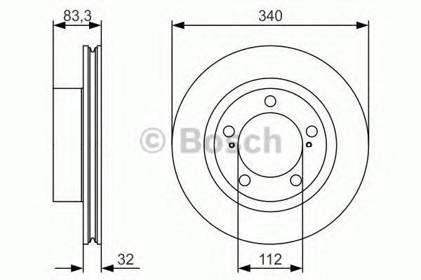 BOSCH 0986479R29 Тормозной диск