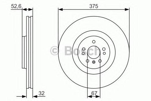 BOSCH 0986479R31 Тормозной диск