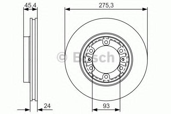 BOSCH 0986479R40 Тормозной диск