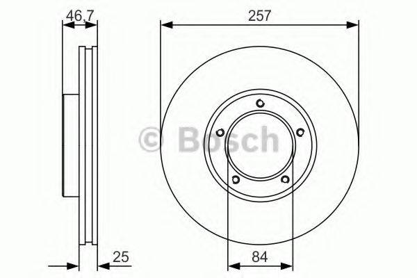 BOSCH 0986479R41 Тормозной диск