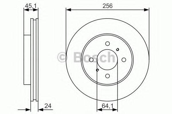 BOSCH 0986479R51 Тормозной диск