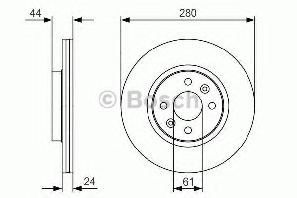 BOSCH 0986479R67 Тормозной диск