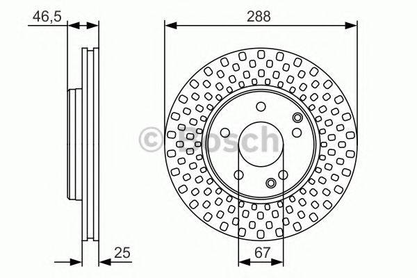 BOSCH 0986479R69 Тормозной диск