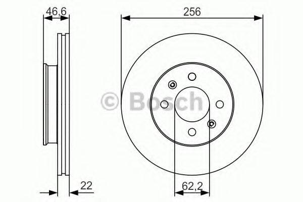 BOSCH 0986479R77 Тормозной диск