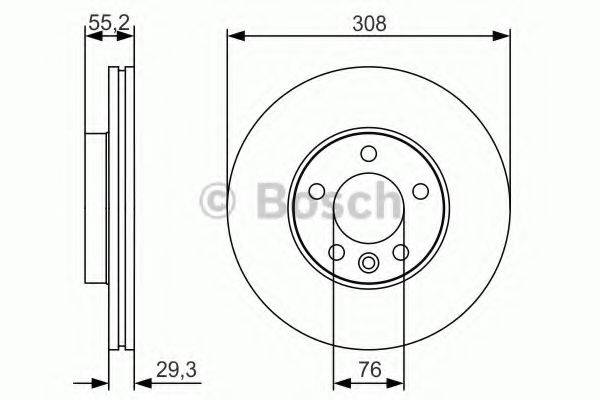 BOSCH 0986479R84 Тормозной диск