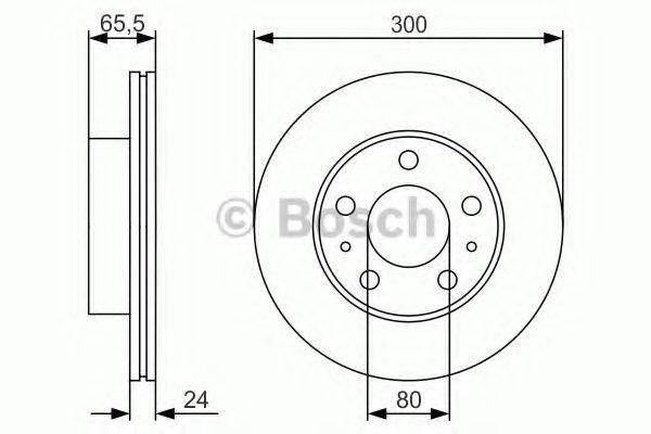 BOSCH 0986479R86 Тормозной диск