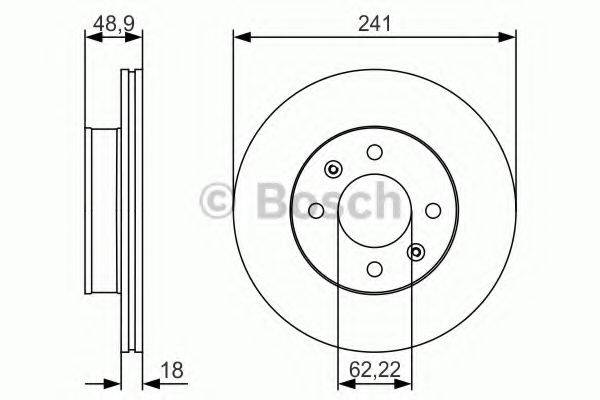 BOSCH 0986479S04 Тормозной диск