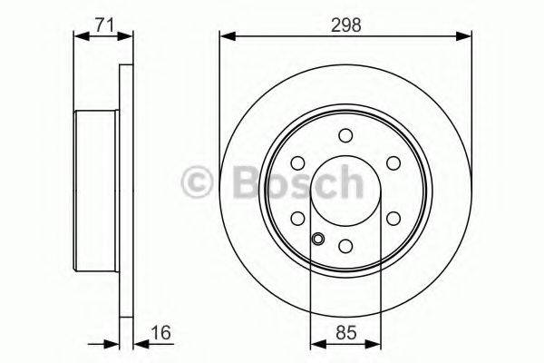 BOSCH 0986479S05 Тормозной диск